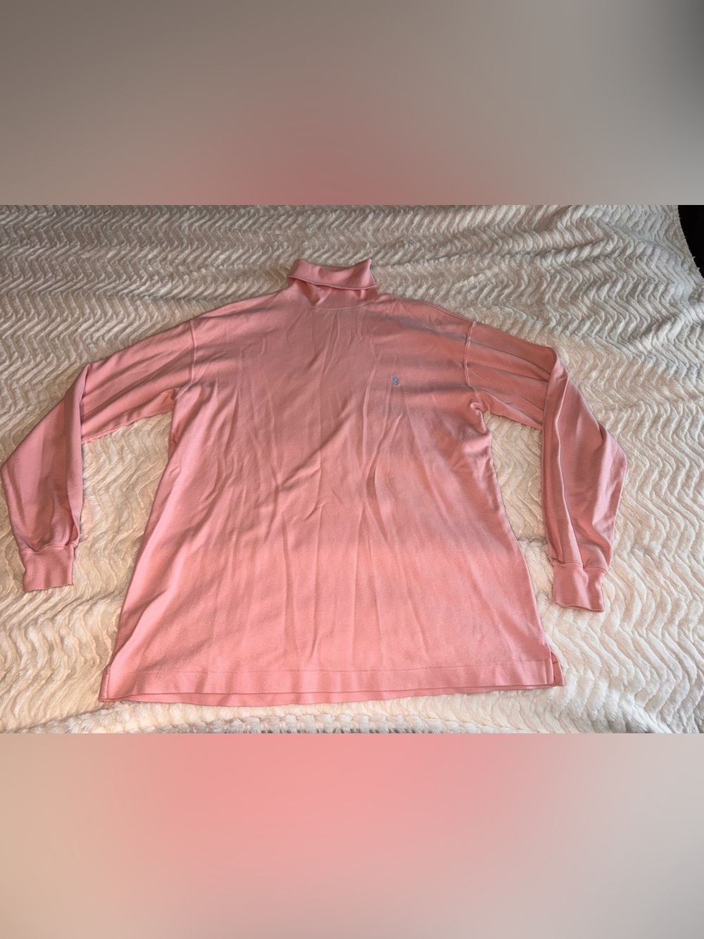Ralph Lauren Dusty Pink Cotton Turtleneck